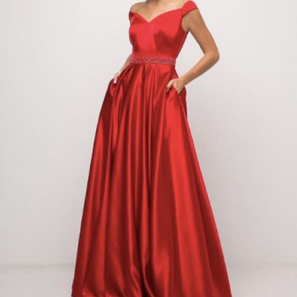 Red Formal Gown / Ball Gown Dress XL